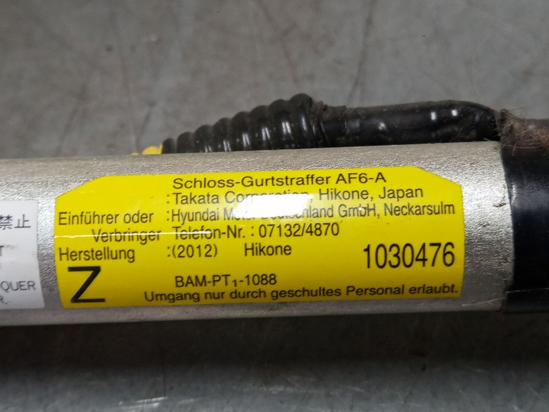 Recambio de anclaje cinturon delantero derecho para hyundai tucson (jm) 2.0 referencia OEM IAM   