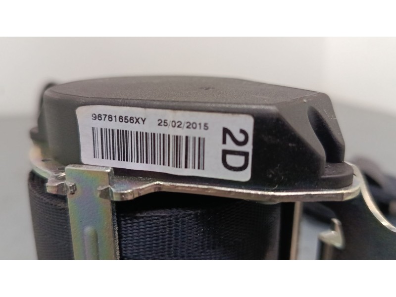 Recambio de cinturon seguridad trasero derecho para peugeot 2008 i (cu_) 1.2 thp 110 / puretech 110 referencia OEM IAM 96781656X