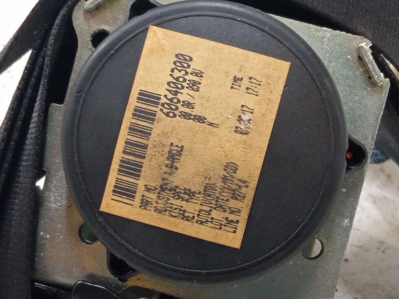 Recambio de cinturon seguridad trasero derecho para mazda 3 (bk) 1.6 di turbo referencia OEM IAM 606406300  