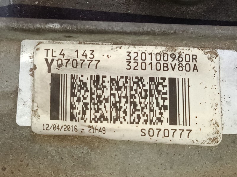 Recambio de caja de cambios manual 6 velocidades para nissan juke (f15) 1.2 dig-t referencia OEM IAM TL4143  