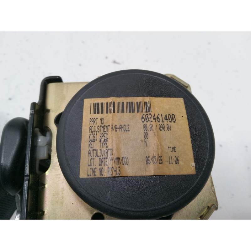 Recambio de cinturon seguridad trasero derecho para mazda 3 sedán (bk) 1.6 di turbo (bk12y) referencia OEM IAM 602461400  