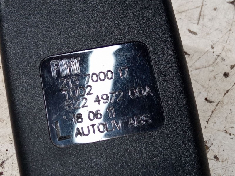 Recambio de anclaje cinturon delantero izquierdo para fiat qubo (225_) 1.3 d multijet (225cxb1a, 225axb1a, 225cxb11, 225axb11,..