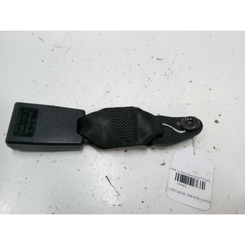 Recambio de anclaje cinturon trasero derecho para opel astra g descapotable (t98) 1.6 (f67) referencia OEM IAM TRW 33021894 B  