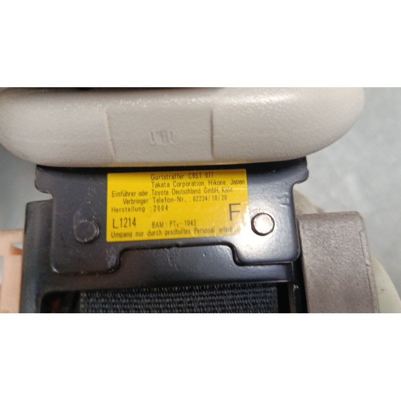 Recambio de cinturon seguridad delantero derecho para toyota corolla (_e12_) 1.4 vvt-i (zze120_) referencia OEM IAM   