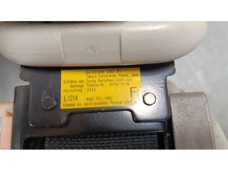 Recambio de cinturon seguridad delantero derecho para toyota corolla (_e12_) 1.4 vvt-i (zze120_) referencia OEM IAM   
