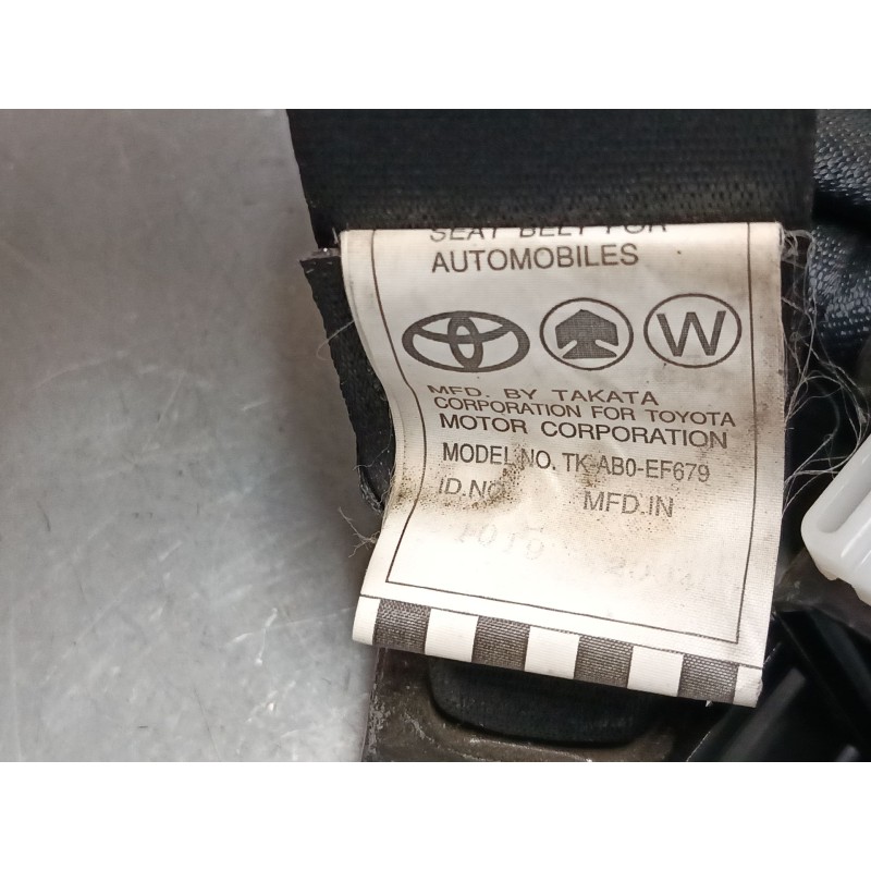 Recambio de cinturon seguridad trasero derecho para toyota corolla (_e12_) 1.4 vvt-i (zze120_) referencia OEM IAM   