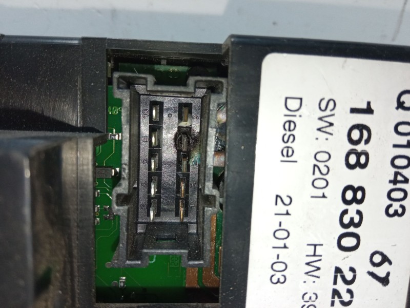 Recambio de mando calefaccion / a/a para mercedes-benz clase a (w168) a 170 cdi (168.009, 168.109) referencia OEM IAM 1688302285