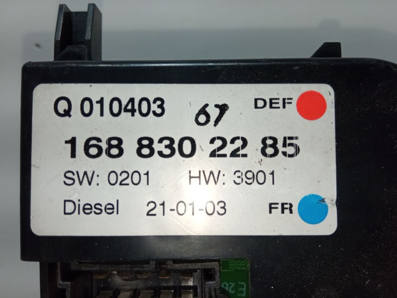 Recambio de mando calefaccion / a/a para mercedes-benz clase a (w168) a 170 cdi (168.009, 168.109) referencia OEM IAM 1688302285