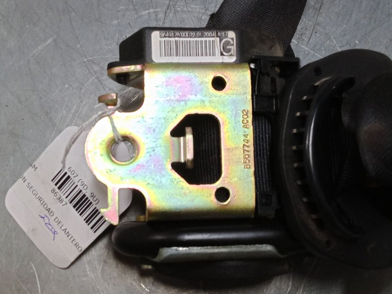 Recambio de cinturon seguridad delantero izquierdo para peugeot 607 (9d, 9u) 2.2 hdi referencia OEM IAM   