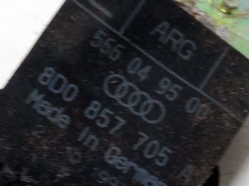 Recambio de cinturon seguridad delantero izquierdo para audi a4 b5 (8d2) 2.4 referencia OEM IAM 566049500  