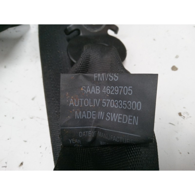 Recambio de cinturon seguridad trasero izquierdo para saab 9-3 cabriolet (ys3d) 2.0 turbo referencia OEM IAM 59732F  