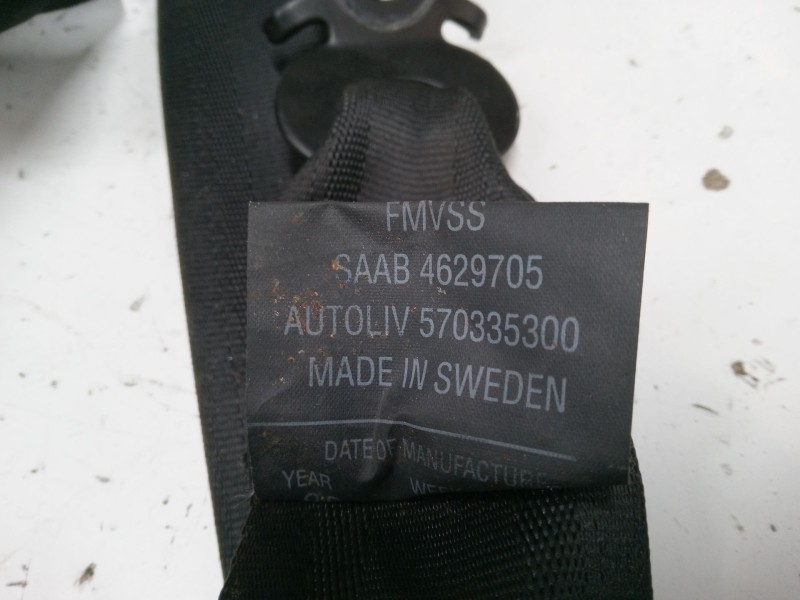 Recambio de cinturon seguridad trasero izquierdo para saab 9-3 cabriolet (ys3d) 2.0 turbo referencia OEM IAM 59732F  