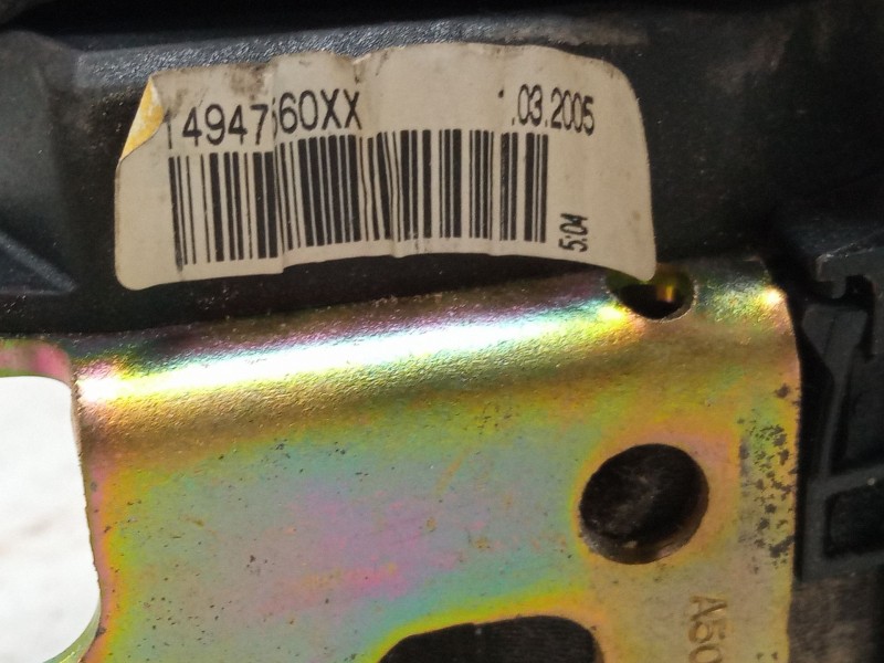 Recambio de cinturon seguridad delantero central para peugeot expert furgoneta (222) 2.0 hdi referencia OEM IAM 14947560XX  