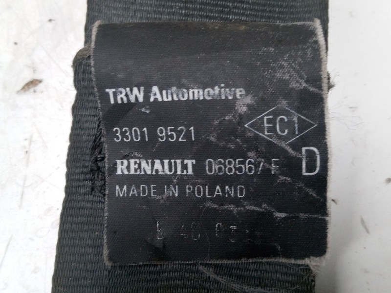 Recambio de cinturon seguridad delantero derecho para renault clio ii (bb_, cb_) 1.2 (bb0a, bb0f, bb10, bb1k, bb28, bb2d, bb2h, 