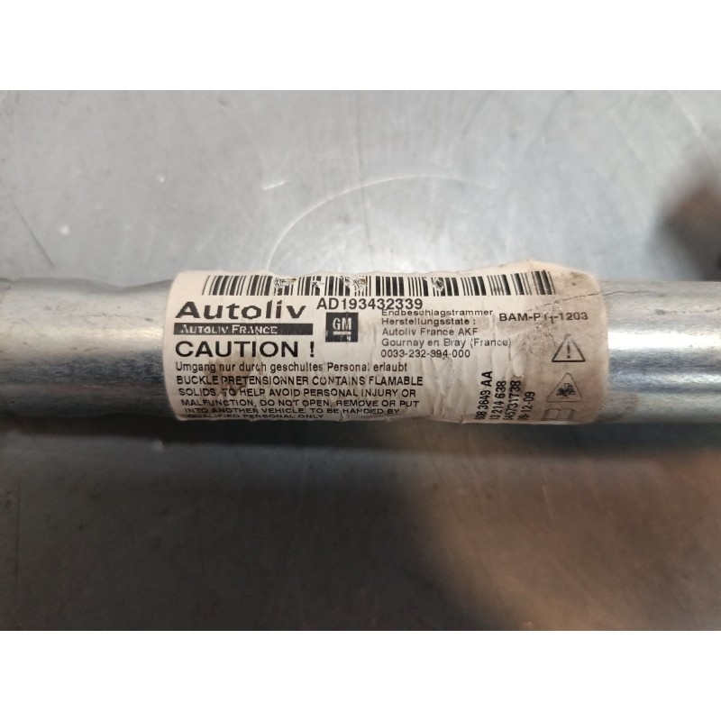 Recambio de cinturon seguridad delantero derecho para opel corsa d (s07) 1.3 cdti (l08, l68) referencia OEM IAM 607707600E  