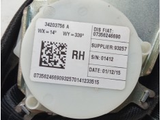 Recambio de cinturon seguridad trasero derecho para fiat 500l (351_, 352_) 1.4 (199lyb1b) referencia OEM IAM 07356246690   2