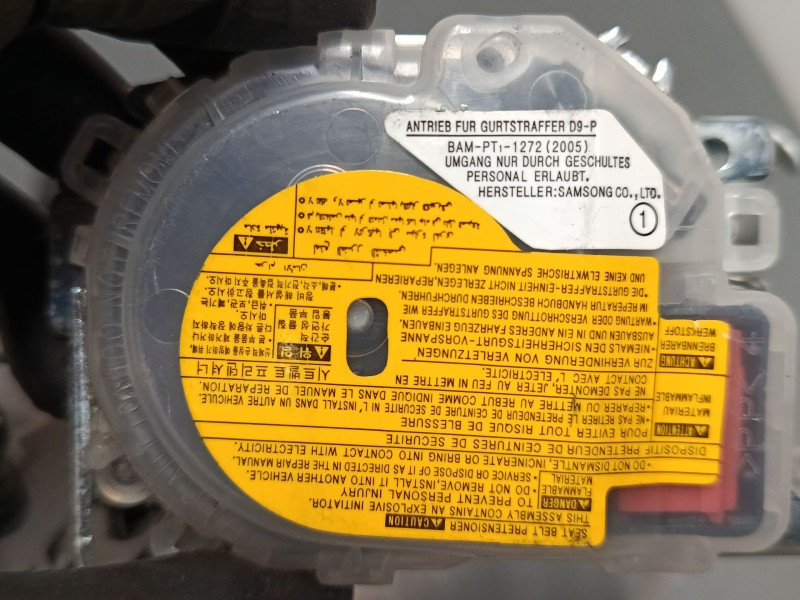 Recambio de cinturon seguridad delantero derecho para hyundai i30 (fd) 1.6 crdi referencia OEM IAM 88820 2L700  