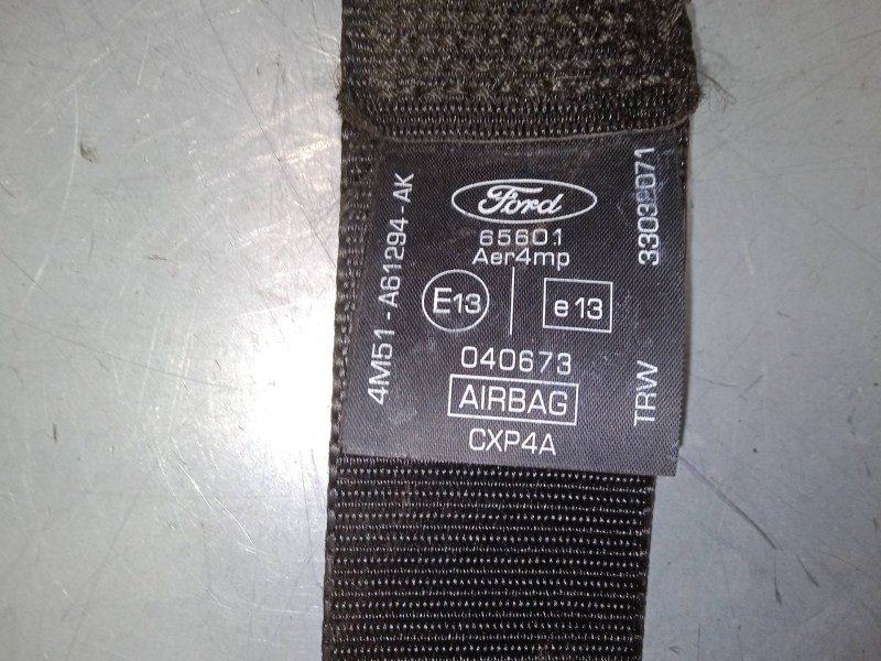 Recambio de cinturon seguridad delantero derecho para ford focus ii (da_, hcp, dp) 1.6 referencia OEM IAM 33032071  