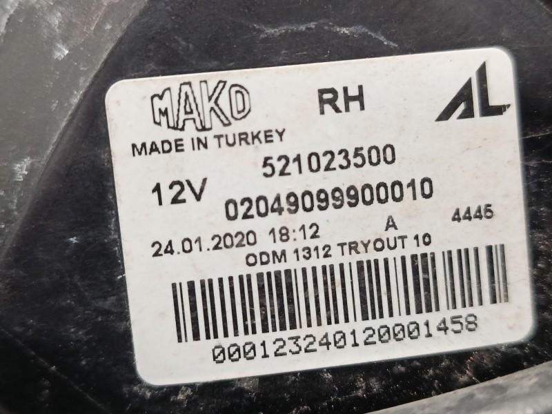 Recambio de piloto trasero derecho para fiat panda (312_, 319_) 1.2 (312pxa1a) referencia OEM IAM 521023500  