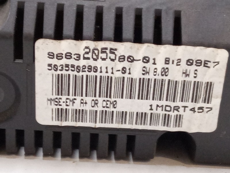 Recambio de pantalla interior reloj para peugeot 207/207+ (wa_, wc_) 1.6 hdi referencia OEM IAM 9663205580  