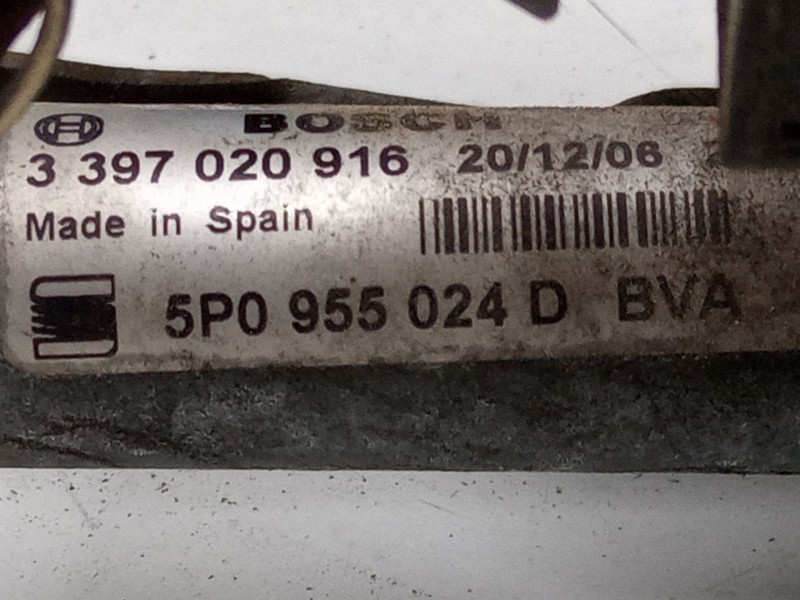 Recambio de motor limpiaparabrisas delantero derecho para seat altea (5p1) 1.6 tdi referencia OEM IAM 5P0955024D  