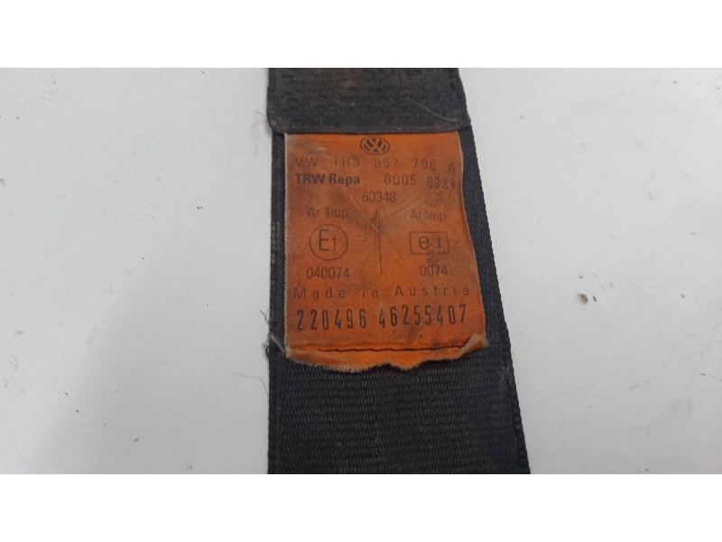 Recambio de cinturon seguridad delantero derecho para volkswagen golf iii (1h1) 1.9 tdi referencia OEM IAM VW 1H3 857 706 A  