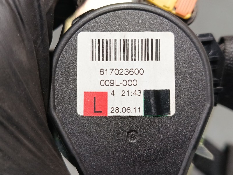 Recambio de cinturon seguridad delantero izquierdo para opel astra j (p10) 1.4 turbo (68) referencia OEM IAM 617023600  