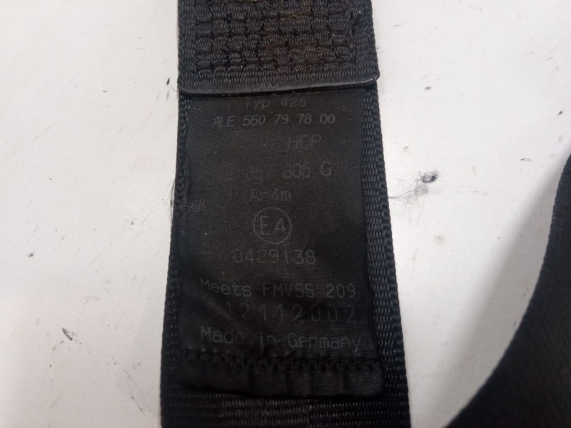 Recambio de cinturon seguridad delantero derecho para volkswagen golf iv (1j1) 1.6 16v referencia OEM IAM 560797800  