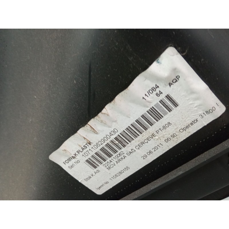 Recambio de guarnecido puerta corredera derecha para fiat qubo (225_) 1.3 d multijet (225cxb1a, 225axb1a, 225cxb11, 225axb11,...