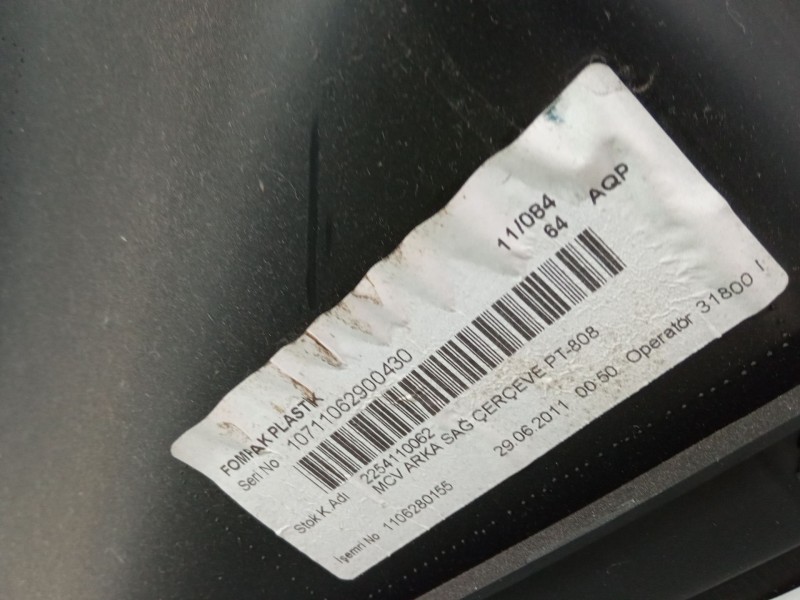 Recambio de guarnecido puerta corredera derecha para fiat qubo (225_) 1.3 d multijet (225cxb1a, 225axb1a, 225cxb11, 225axb11,...