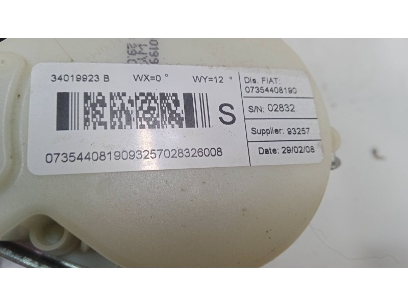 Recambio de cinturon seguridad delantero izquierdo para fiat bravo ii (198_) 1.9 d multijet (198axb1a) referencia OEM IAM 340199