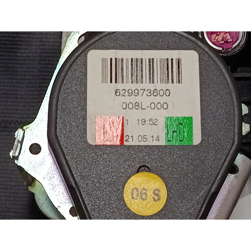 Recambio de cinturon seguridad delantero izquierdo para skoda superb ii (3t4) 2.0 tdi 16v referencia OEM IAM 629973600  