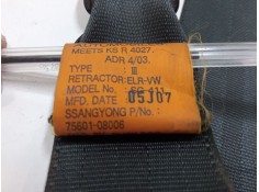 Recambio de cinturon seguridad trasero derecho para ssangyong rexton / rexton ii (gab_) 2.7 xdi referencia OEM IAM 75601 08006   2