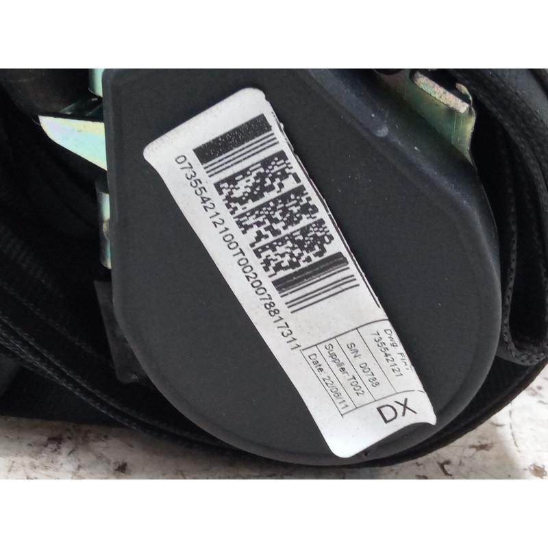 Recambio de cinturon seguridad trasero derecho para fiat qubo (225_) 1.3 d multijet (225cxb1a, 225axb1a, 225cxb11, 225axb11,... 