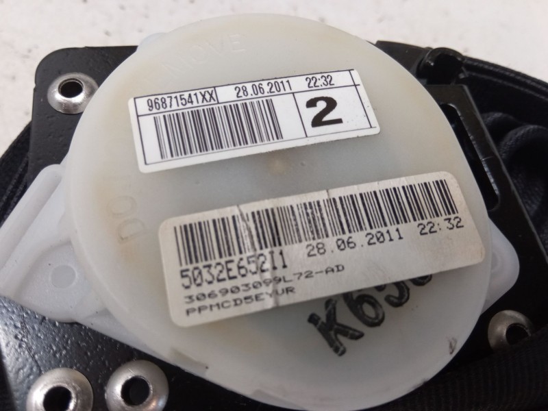 Recambio de cinturon seguridad trasero izquierdo para citroën c4 ii (nc_) 1.6 hdi 90 referencia OEM IAM 96871541XX  