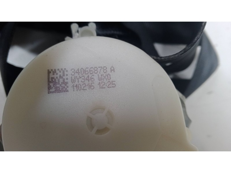 Recambio de cinturon seguridad trasero derecho para volkswagen polo v (6r1, 6c1) 1.0 referencia OEM IAM 34066878A  