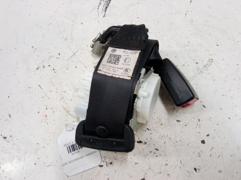 Recambio de cinturon seguridad trasero central para volkswagen polo v (6r1, 6c1) 1.2 referencia OEM IAM 6R0857807A  