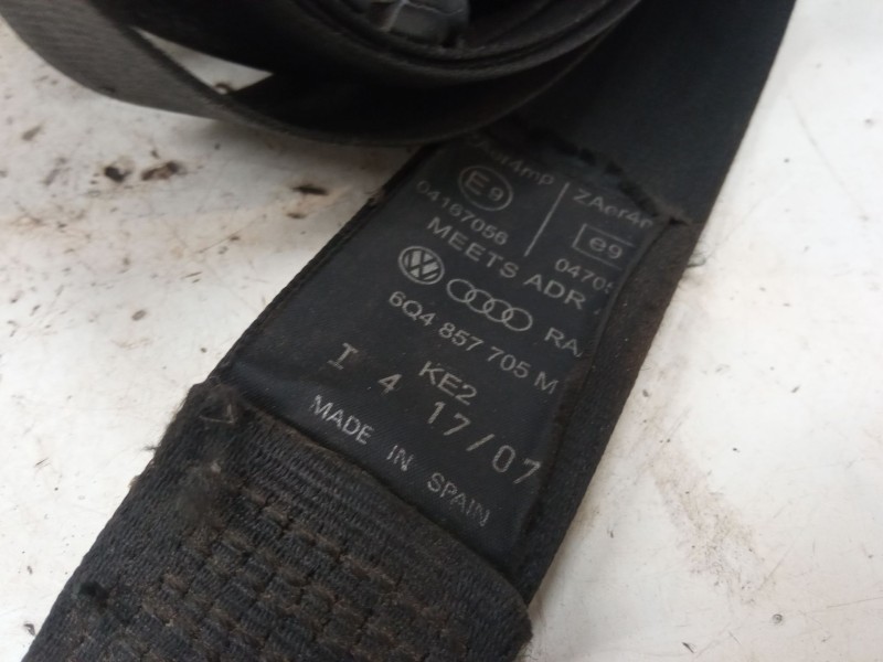 Recambio de cinturon seguridad delantero izquierdo para volkswagen polo iv (9n_, 9a_) 1.4 tdi referencia OEM IAM 6Q4857705M  