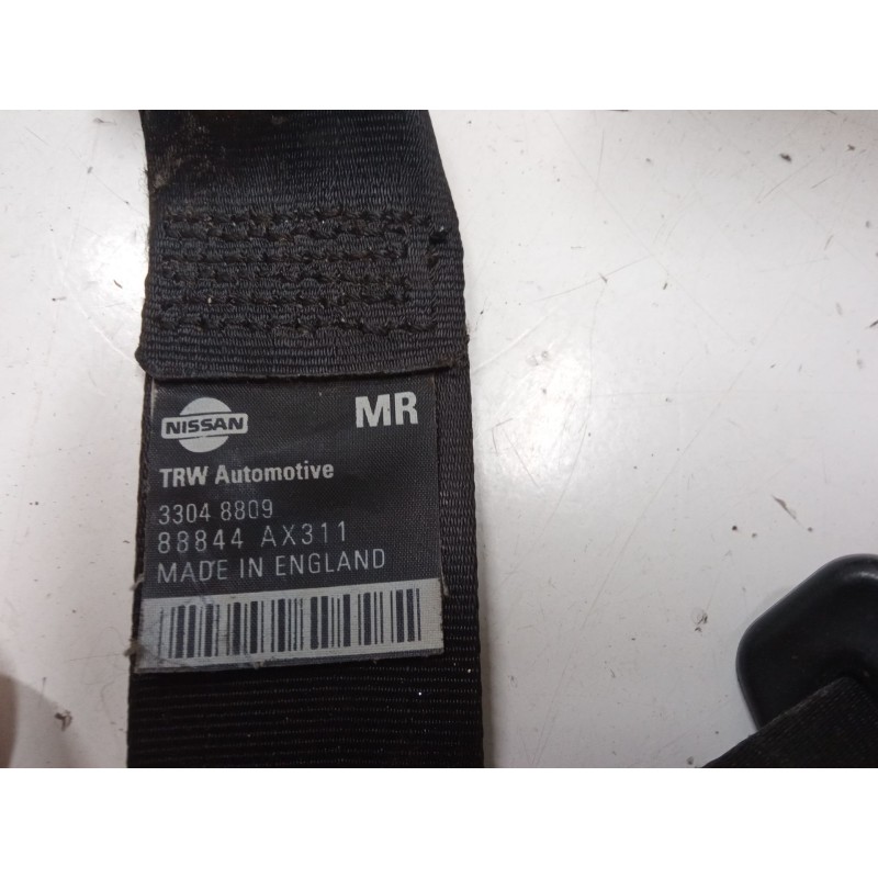 Recambio de cinturon seguridad trasero derecho para nissan micra iii (k12) 1.2 16v referencia OEM IAM 88844 AX311  