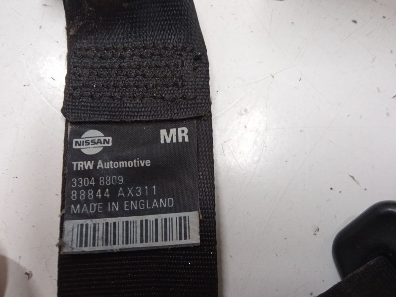 Recambio de cinturon seguridad trasero derecho para nissan micra iii (k12) 1.2 16v referencia OEM IAM 88844 AX311  
