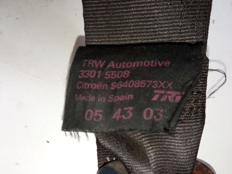 Recambio de cinturon seguridad trasero derecho para citroën c3 i (fc_, fn_) 1.4 i referencia OEM IAM 96408573XX  