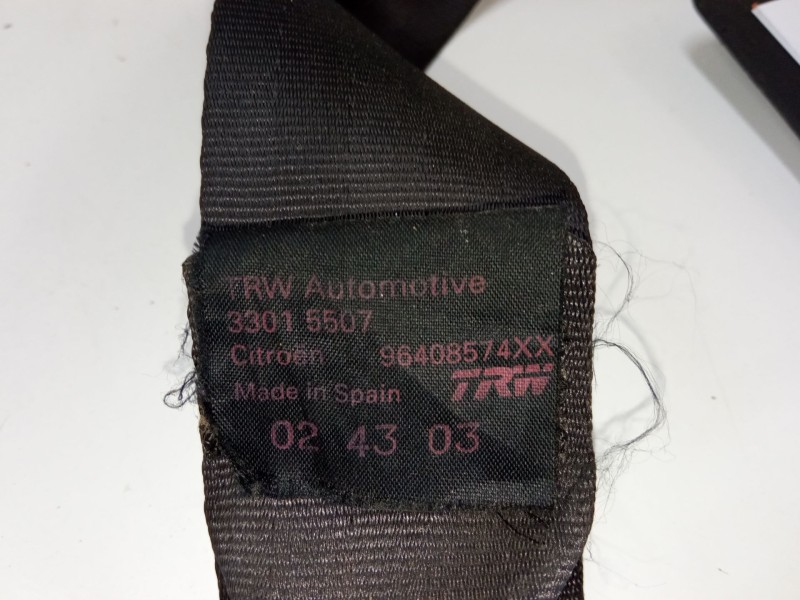 Recambio de cinturon seguridad trasero izquierdo para citroën c3 i (fc_, fn_) 1.4 i referencia OEM IAM 96408574XX  