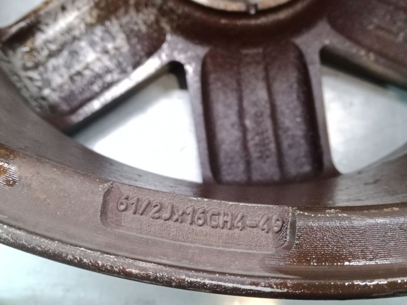 Recambio de llanta aluminio 16´´ para renault scénic ii (jm0/1_) 1.6 (jm0c, jm0j, jm1b) referencia OEM IAM 8200310797  