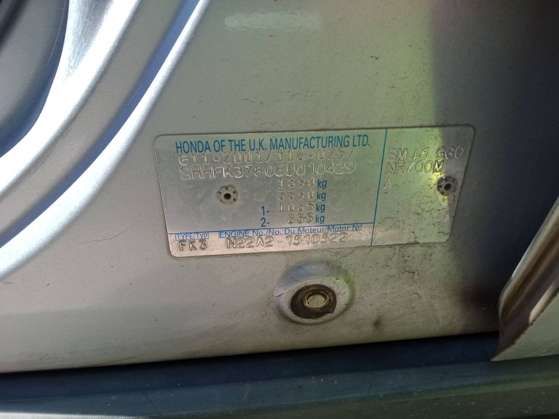 honda civic viii hatchback (fn, fk) del año 2006