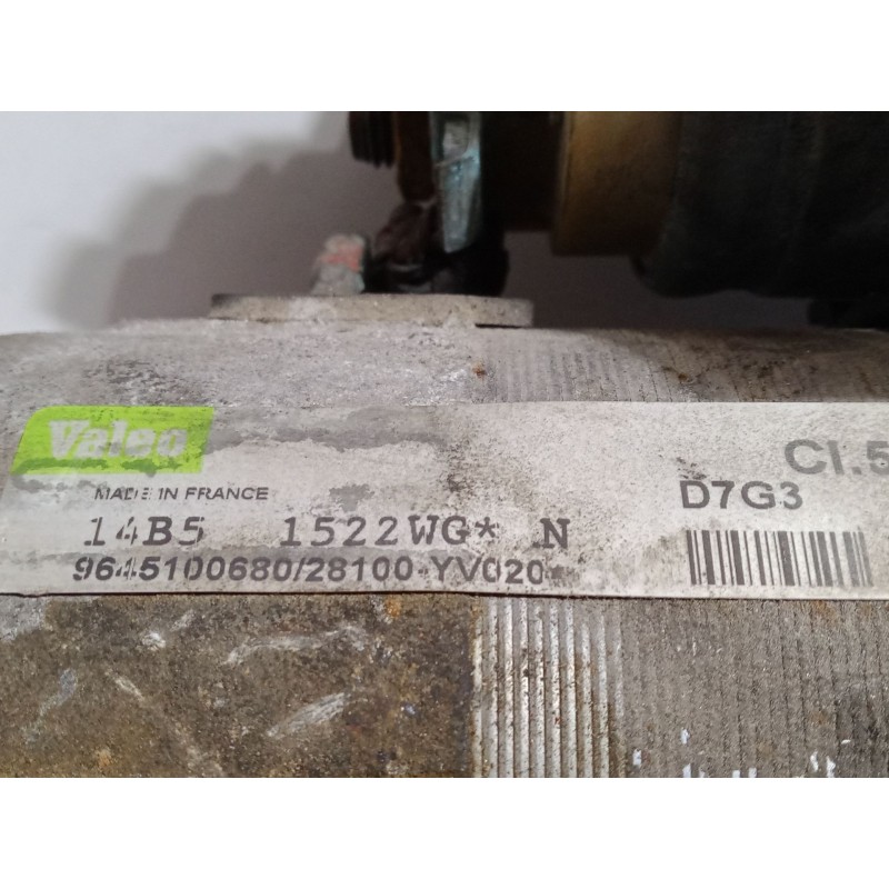 Recambio de motor arranque para peugeot 206 cc (2d) 1.6 hdi 110 referencia OEM IAM 9645100680  D7G3