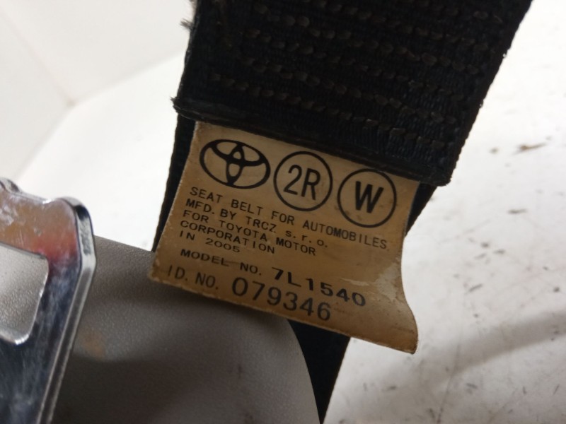 Recambio de cinturon seguridad trasero derecho para toyota corolla verso (zer_, zze12_, r1_) 1.8 (znr11_) referencia OEM IAM   