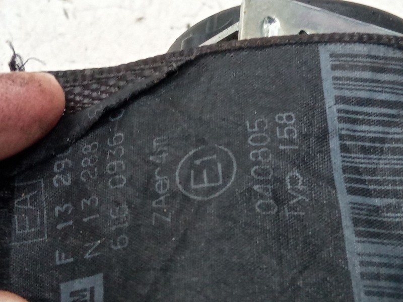 Recambio de cinturon seguridad trasero derecho para opel corsa d (s07) 1.2 (l08, l68) referencia OEM IAM 69160500B  