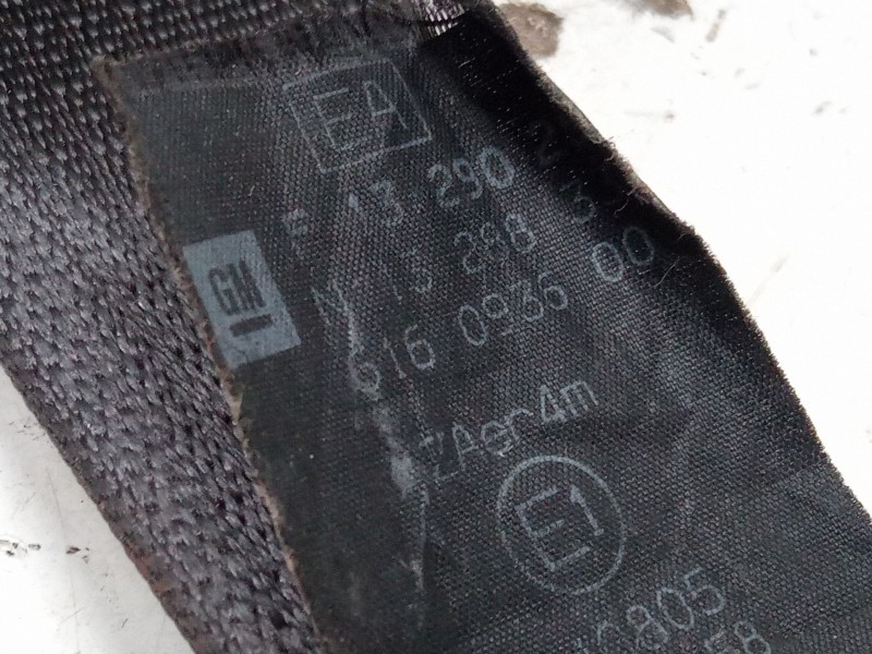 Recambio de cinturon seguridad trasero izquierdo para opel corsa d (s07) 1.2 (l08, l68) referencia OEM IAM   