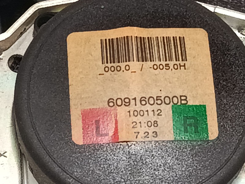 Recambio de cinturon seguridad trasero izquierdo para opel corsa d (s07) 1.3 cdti (l08, l68) referencia OEM IAM 609160500B  