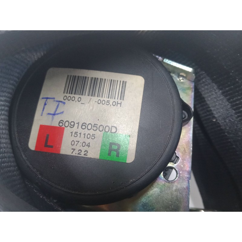 Recambio de cinturon seguridad trasero izquierdo para opel corsa e (x15) 1.3 cdti (08, 68) referencia OEM IAM 609160500D  